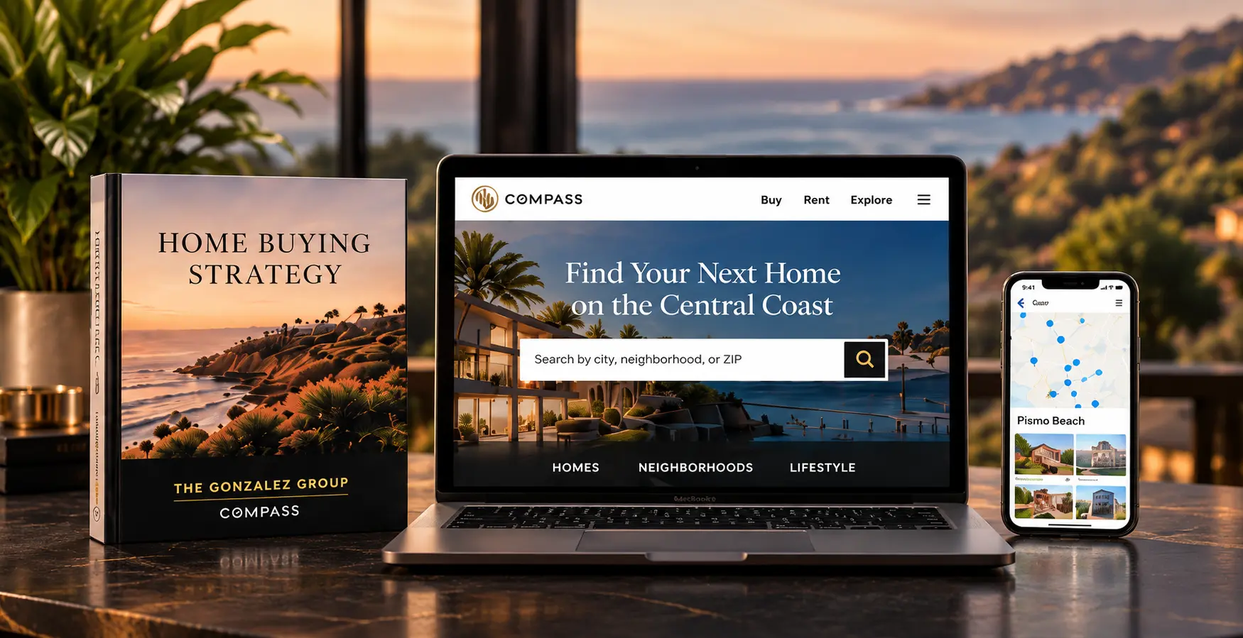 Home buying strategy, Compass home search and mobile map tools